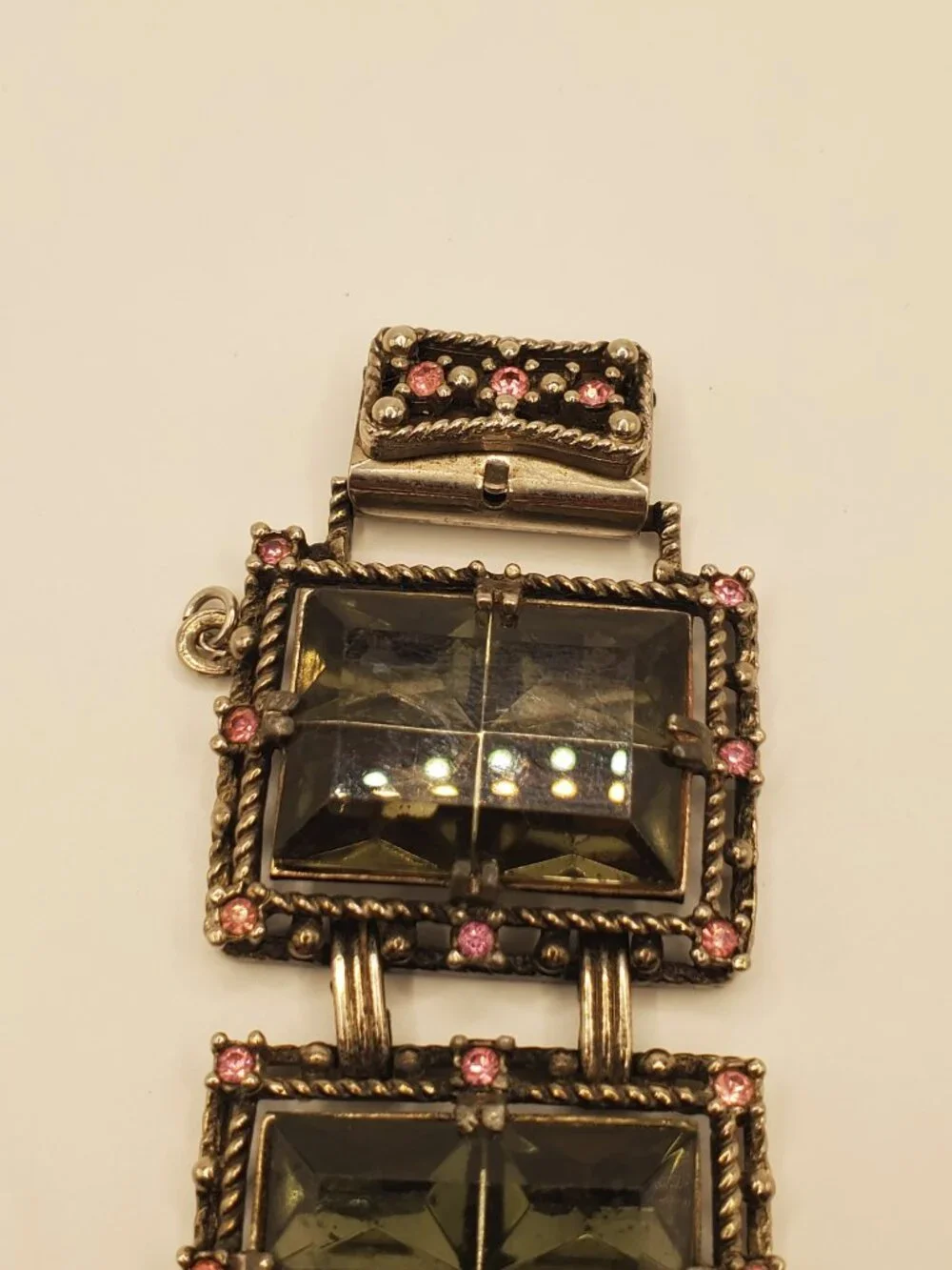 1 Silver -toned Bracelet, item # B-1200, wt. 78 grams.